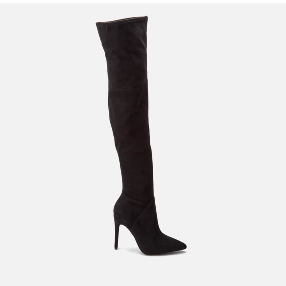 KENDALL AND KYLIE OVER THE KNEE BLACK BOOTS NWT